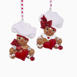 Item 103614 Gingerbread Boy/Girl With Heart Ornament