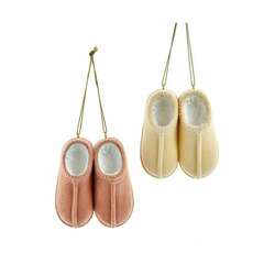Item 104174 Flocked Slippers Ornament