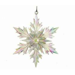 Item 104210 Acrylic Iridescent Snowflake Ornament