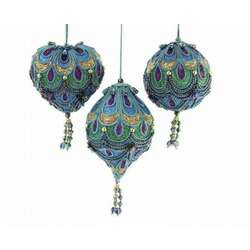 Item 104327 Peacock Color Hanging Ornament