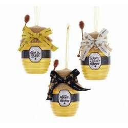 Item 104331 thumbnail Honey Jar With Bow Ornament