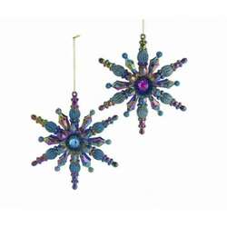 Item 104385 Peacock Snowflake Ornament