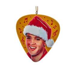 Item 104457 thumbnail Double Sided Elvis In Santa Hat Ornament