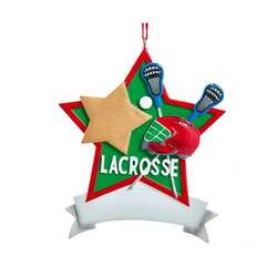 Item 105007 Star Lacrosse Ornament