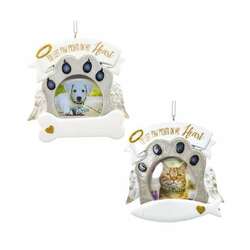 Item 105163 thumbnail Paw Print On Heart Frame Ornament