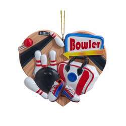 Item 105243 thumbnail Heart Shaped Bowling Ornament