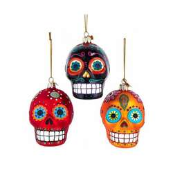 Item 105350 thumbnail Noble Gems Sugar Skull Ornament