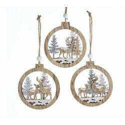 Item 105444 Christmas Reindeer With Tree Ornament