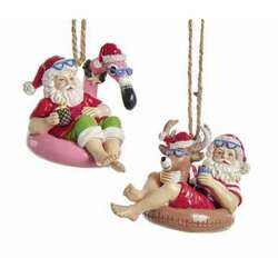 Item 105551 thumbnail Beach Santa On Float Ornament