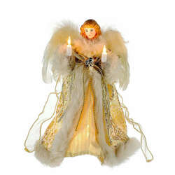 Item 105648 thumbnail Ivory Gold Angel Tree Topper