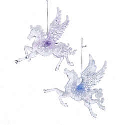 Item 106036 Frosted Kingdom Pegasus Ornament