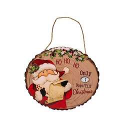 Item 106112 thumbnail Santa Advent Calendar Plaque