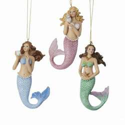 Item 106202 thumbnail Mermaid With Shell/Starfish Ornament