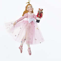 Item 106245 thumbnail Pink Clara With Nutcracker Ornament