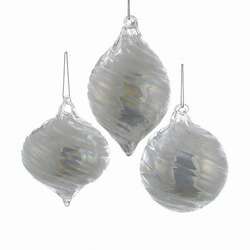 Item 106268 thumbnail White Pearl Onion/Finial/Ball Ornament