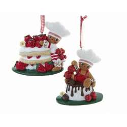 Item 106379 Gingerbread Baker With Cake Ornament