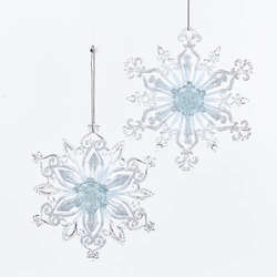 Item 106418 Icy Blue Snowflake Ornament