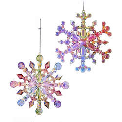 Item 106542 Multicolor/Iridescent Snowflake Ornament