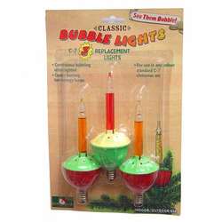 Item 106652 Classic C7 Size Replacement Bubble Lights 3-Pack