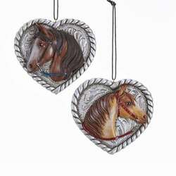 Item 106859 Western Heart Horse Ornament