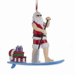 Item 106932 thumbnail Paddle Board Santa Ornament