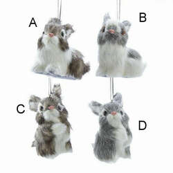 Item 106974 Furry Bunny Ornament