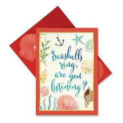 Item 108005 thumbnail Seashells Ring Christmas Cards