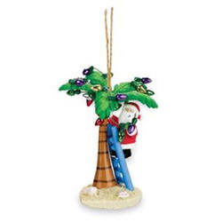 Item 108335 thumbnail Myrtle Beach Santa Decorating Palm Tree Ornament