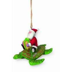 Item 108372 thumbnail Santa On Sea Turtle Ornament - Outer Banks