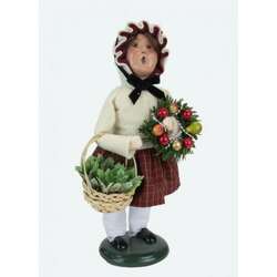 Item 113315 GIRL WITH HOLIDAY GREENS