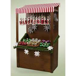 Item 113470 Glass Ornament Market Stall