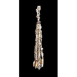 Item 115018 thumbnail White Umbonium Pearl Tassel Ornament