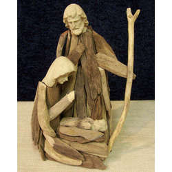 Item 115052 thumbnail Small Driftwood Holy Family