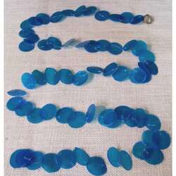 Item 115079 thumbnail Garland - Turquoise Blue Capiz Disc