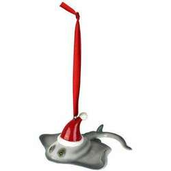 Item 118143 thumbnail Gray Stingray With Hat Ornament - Outer Banks