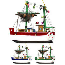 Thumbnail Trawler Boat Ornament- Myrtle Beach