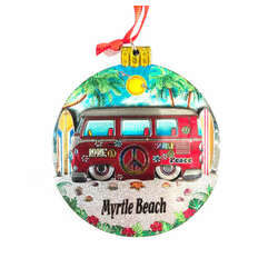 Thumbnail Surf Bus Ornament - Myrtle Beach