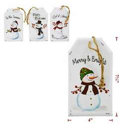 Item 127329 Christmas Metal Ornament Tags