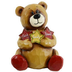 Item 127395 thumbnail Bear Bank With Stars