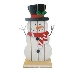 Item 127524 thumbnail Wood Snowman Figure