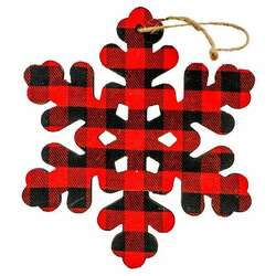 Item 128604 Hanging Red Snowflake