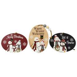 Item 128620 Oval Christmas Ornament