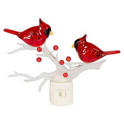 Item 134055 thumbnail LED Cardinals On Branch Nightlight