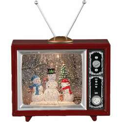Item 134168 Lighted Swirl Snowman TV