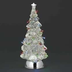Item 134240 thumbnail Lighted Swirl Tree With Lighted String Bulbs
