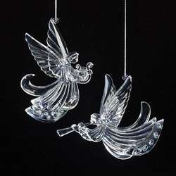 Item 134412 Angel With Blue Gem Ornament