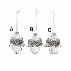 Item 140012 Clear Drop Angel Ornament