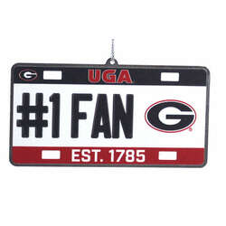 Item 143093 thumbnail Georgia Bulldogs License Plate Ornament