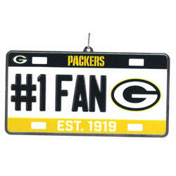 Item 143094 thumbnail Green Bay Packers License Plate Ornament