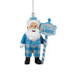 Item 143123 thumbnail Detroit Lions Santa Overalls Ornament